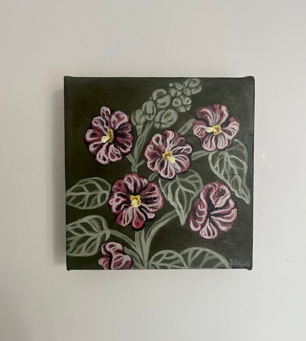 Hollyhock 6 x 6"