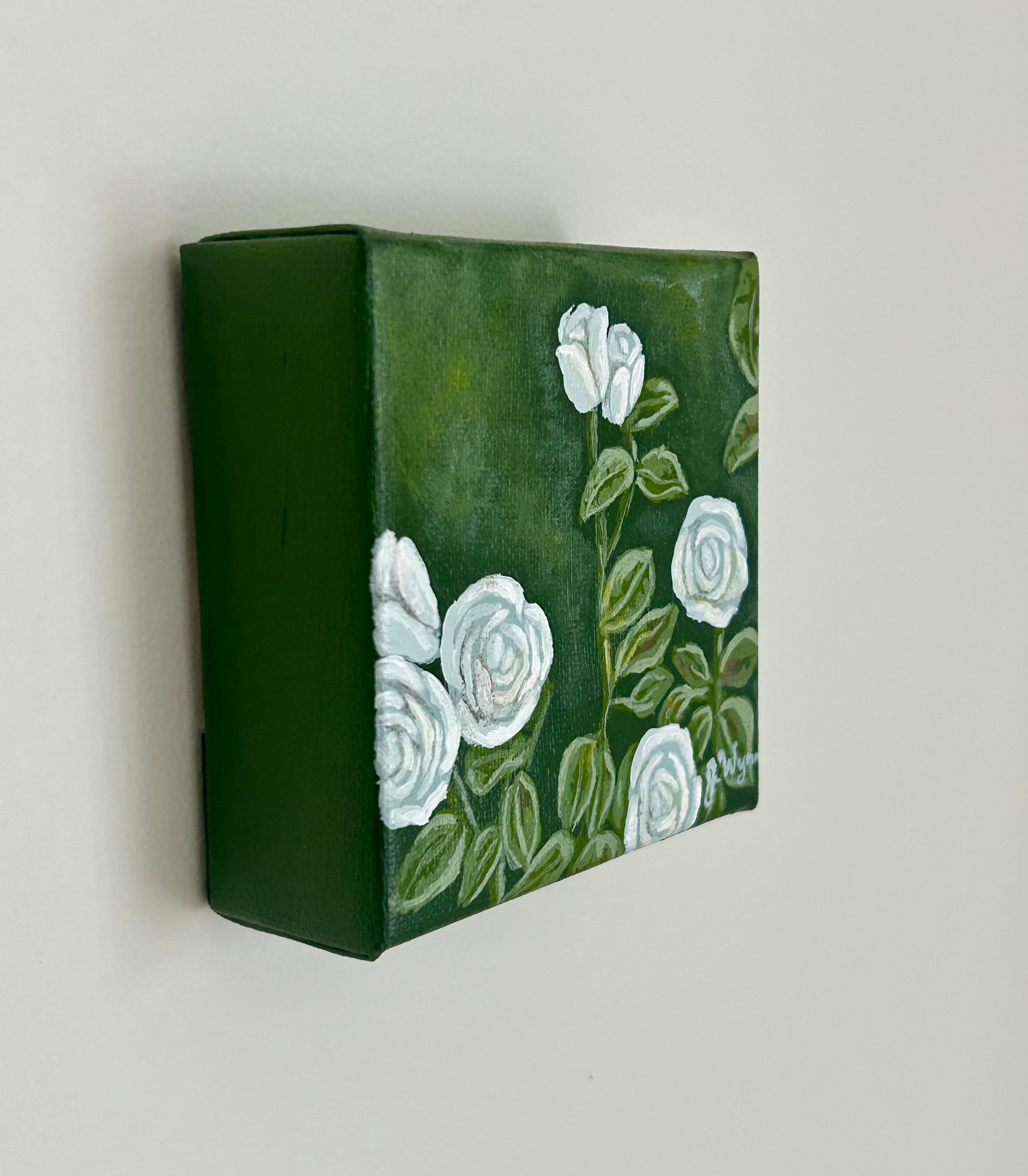 "White roses" 4 x 4, Original