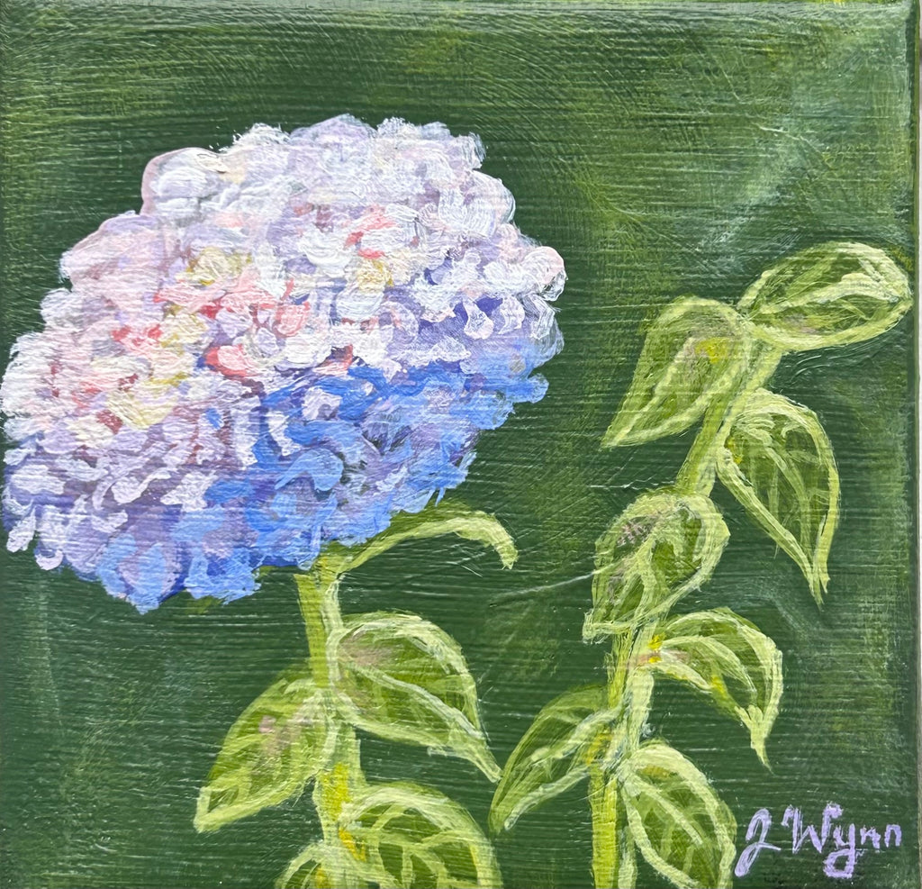 "Purple Hydrangea" 4 x 4, Original