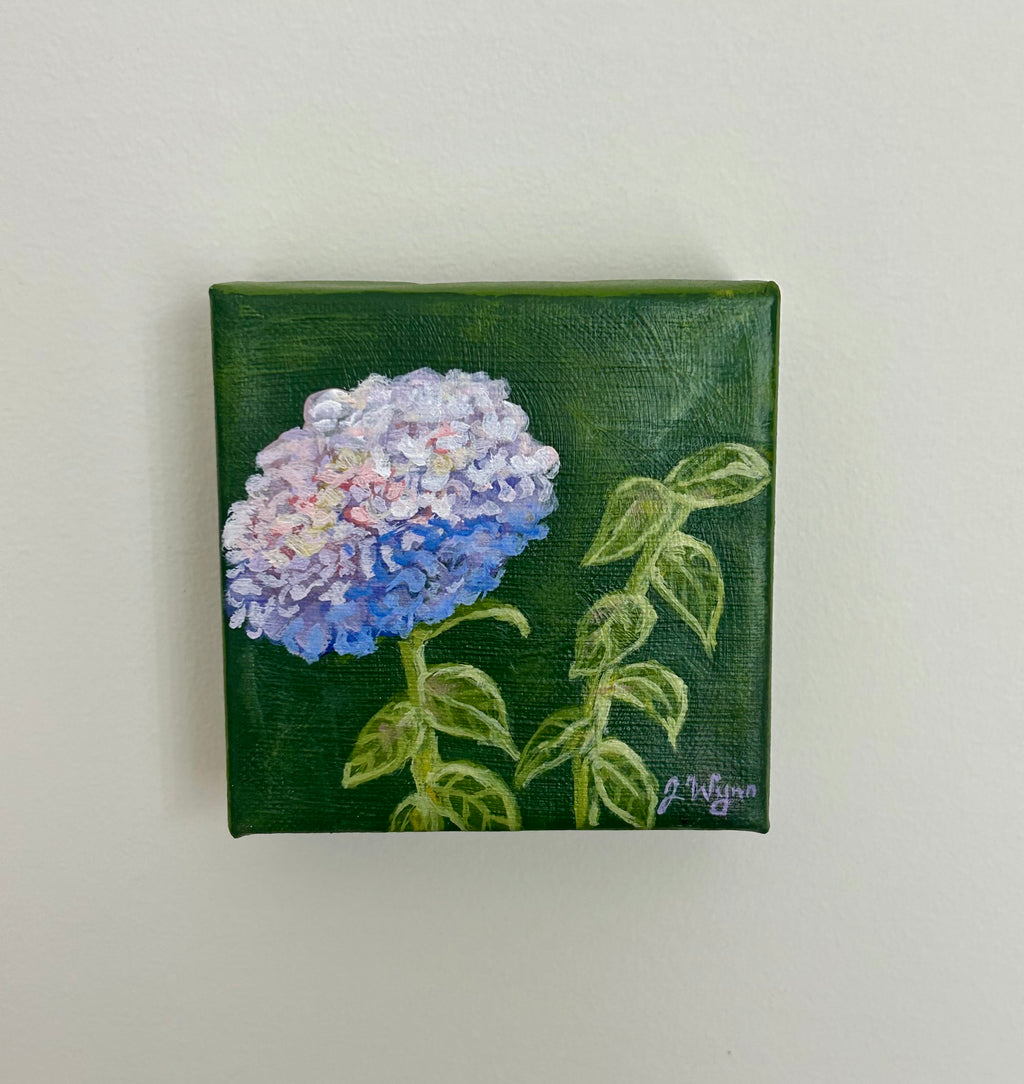 "Purple Hydrangea" 4 x 4, Original