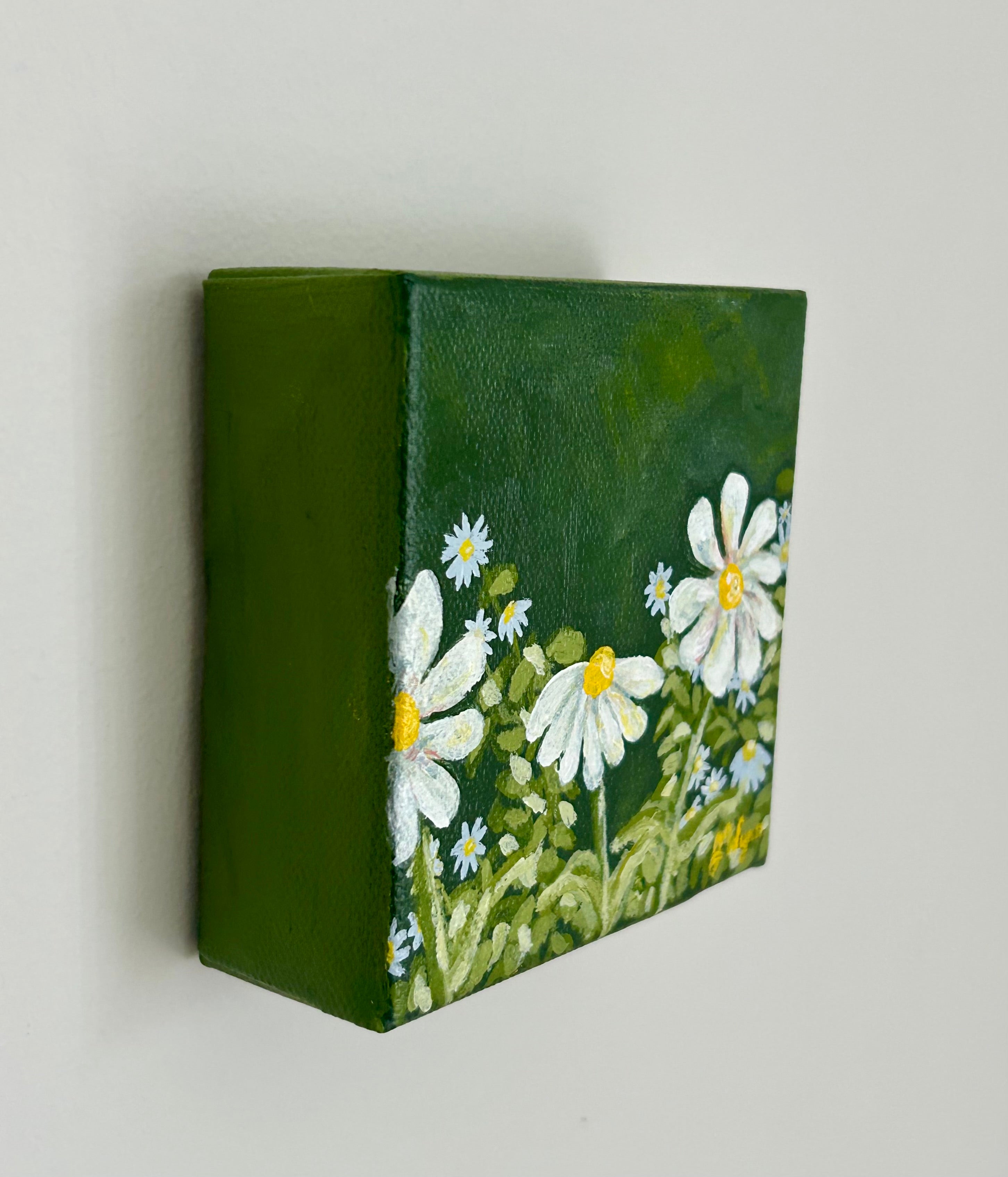 "White Daisies" 4 x 4, Original