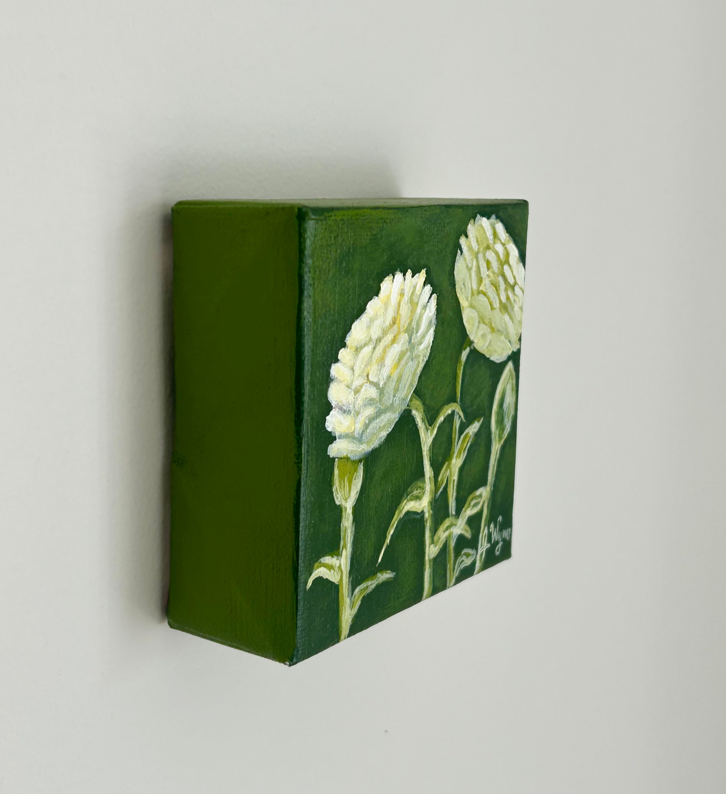 "White Ranunculus" 4 x 4, Original
