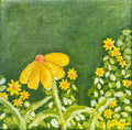 "Yellow Daisies" 4 x 4, Original