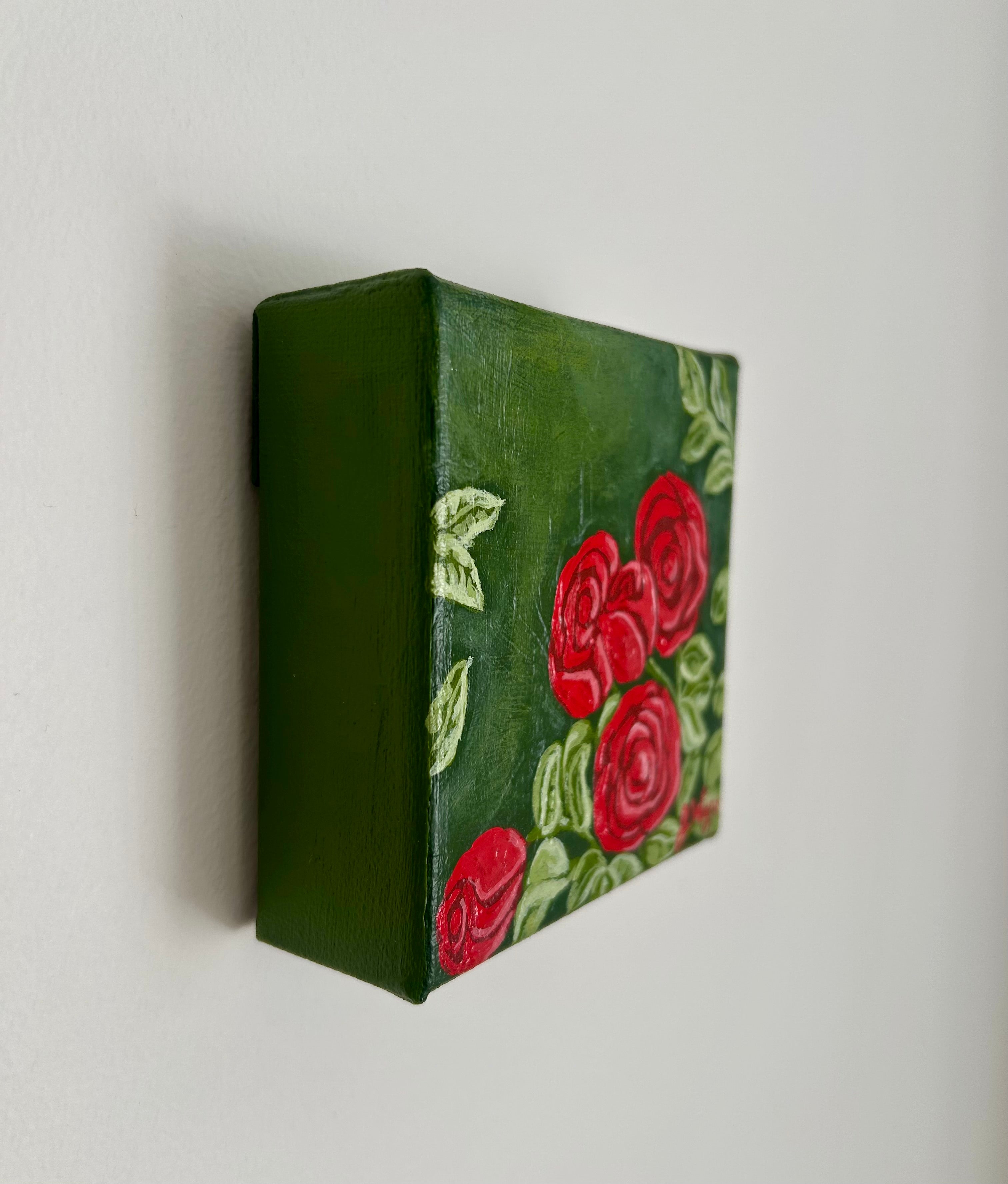 "Red Roses" 4 x 4, Original