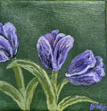 "Violet Tulips" 4 x 4, Original