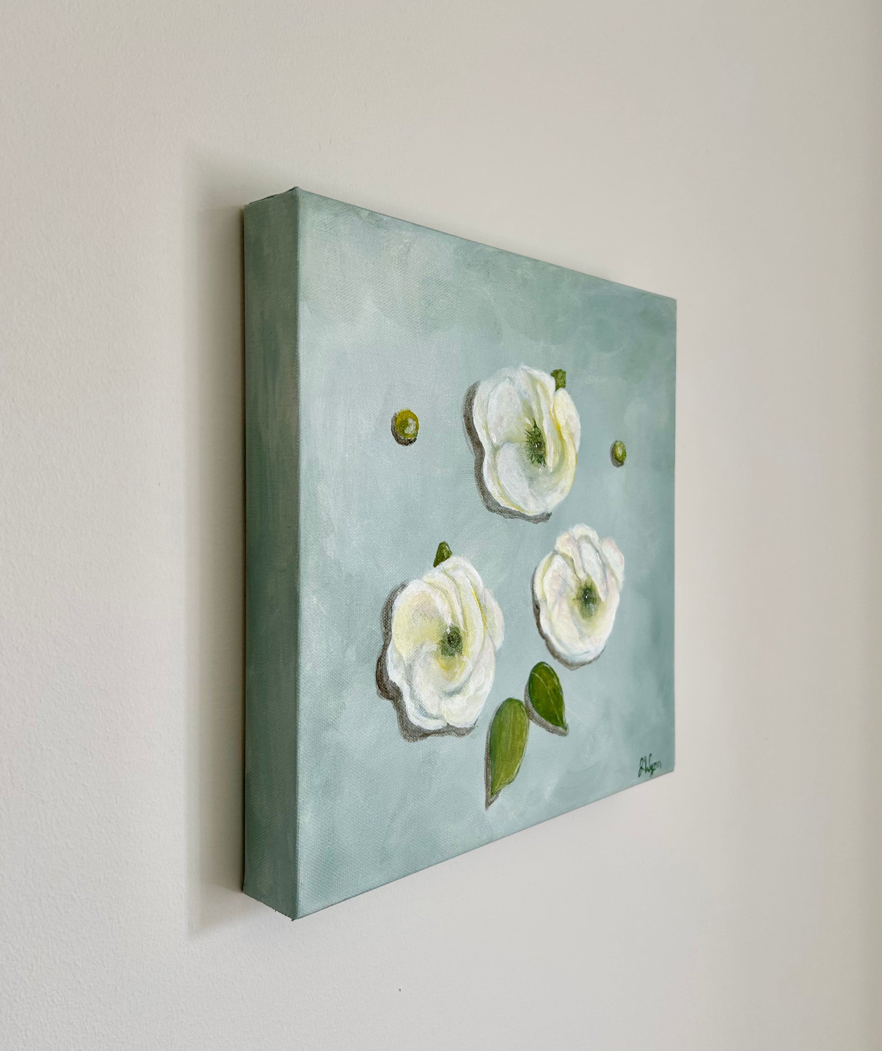 "Lisianthus Preserved in Time" 12 x 12, Original