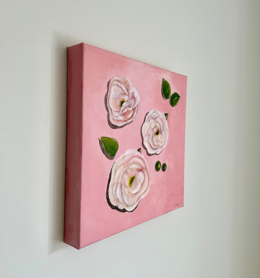 "Roses Preserved in Time" 12 x 12, Original