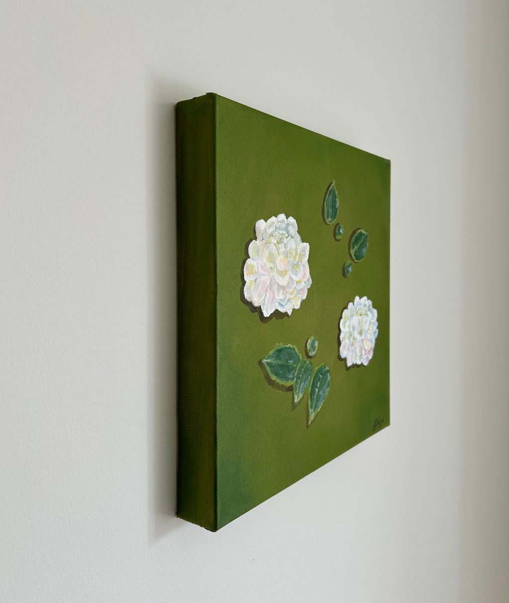 "Camellia Preserved in Time" 12 x 12, Original