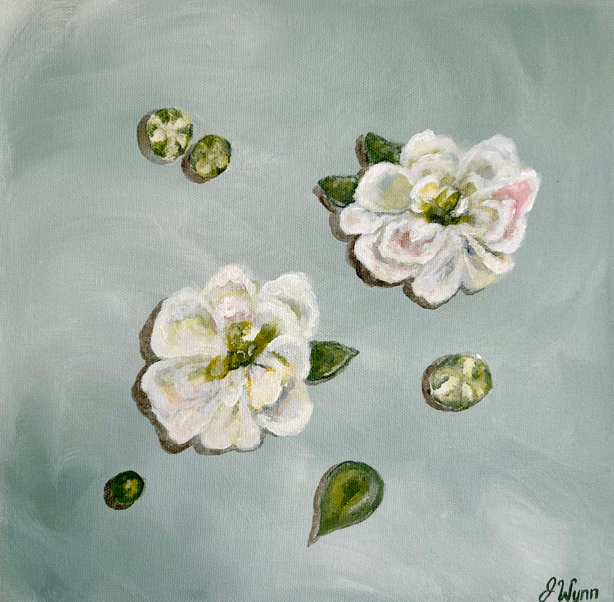 "Stock Flower Preserved in Time" 12 x 12, Original